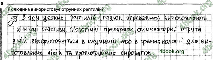 Відповіді Зошит Біологія 7 клас Задорожний. ГДЗ