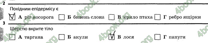 Відповіді Зошит Біологія 7 клас Задорожний. ГДЗ