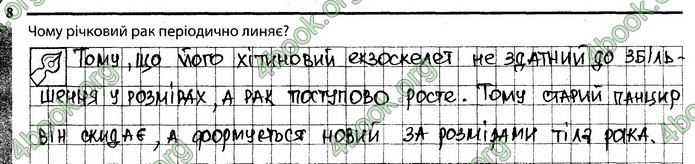 Відповіді Зошит Біологія 7 клас Задорожний. ГДЗ