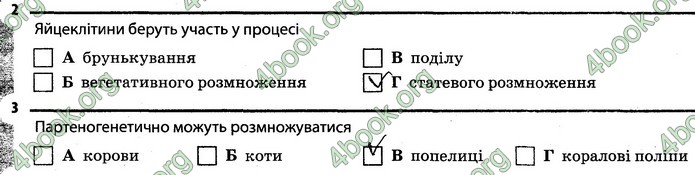 Відповіді Зошит Біологія 7 клас Задорожний. ГДЗ