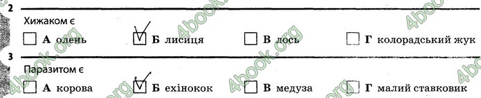 Відповіді Зошит Біологія 7 клас Задорожний. ГДЗ