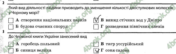 Відповіді Зошит Біологія 7 клас Задорожний. ГДЗ