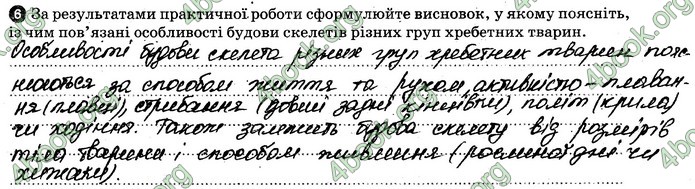 Відповіді Зошит Біологія 7 клас Задорожний. ГДЗ