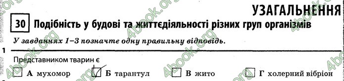 Відповіді Зошит Біологія 7 клас Задорожний. ГДЗ