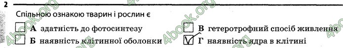 Відповіді Зошит Біологія 7 клас Задорожний. ГДЗ