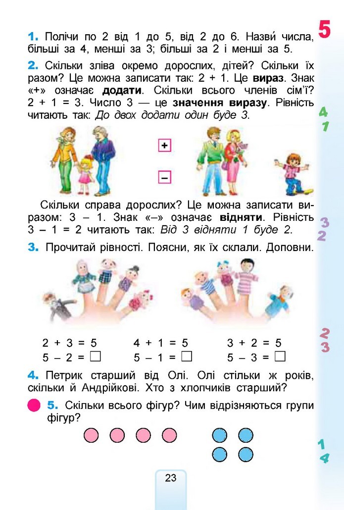 Математика 1 клас Лишенко 2018