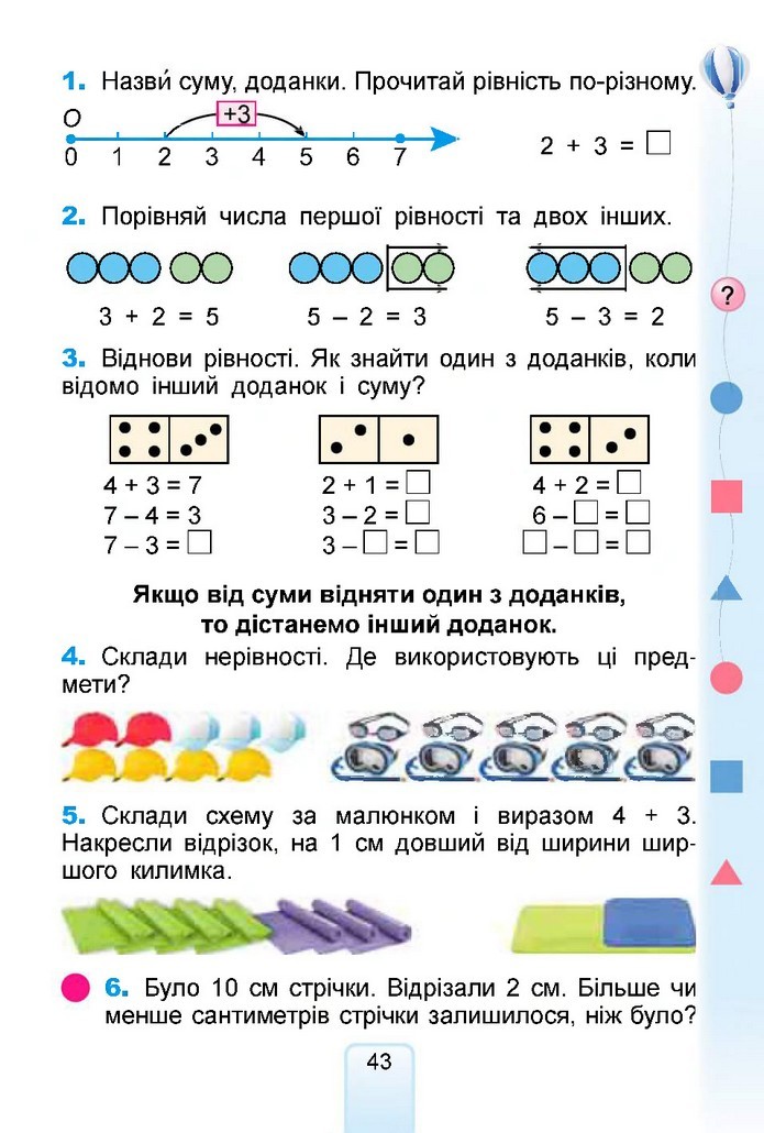 Математика 1 клас Лишенко 2018