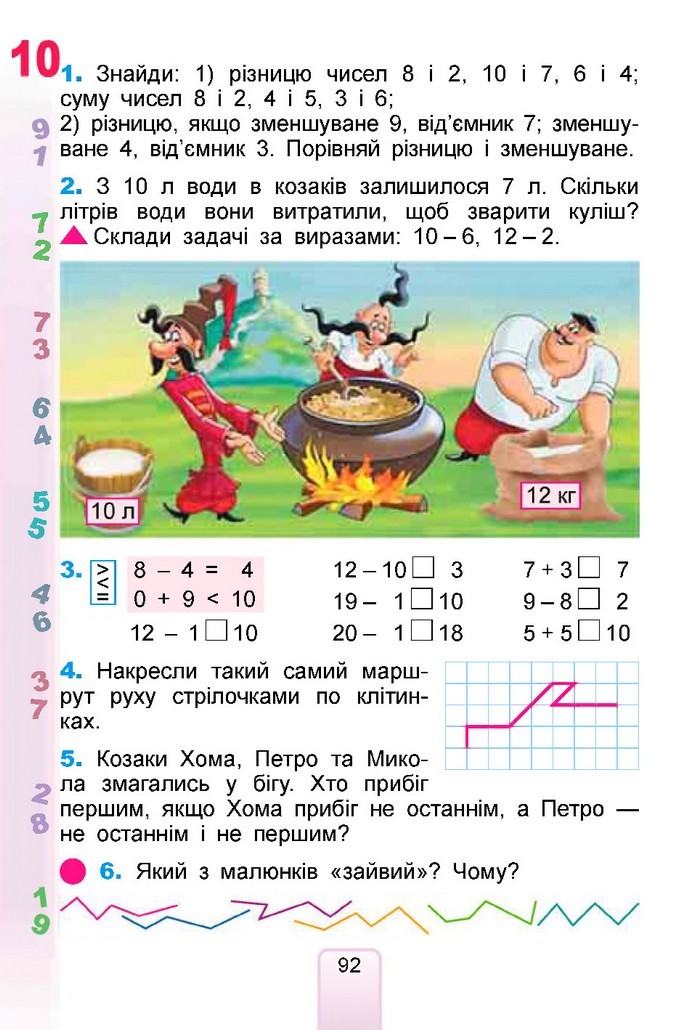 Математика 1 клас Лишенко 2018