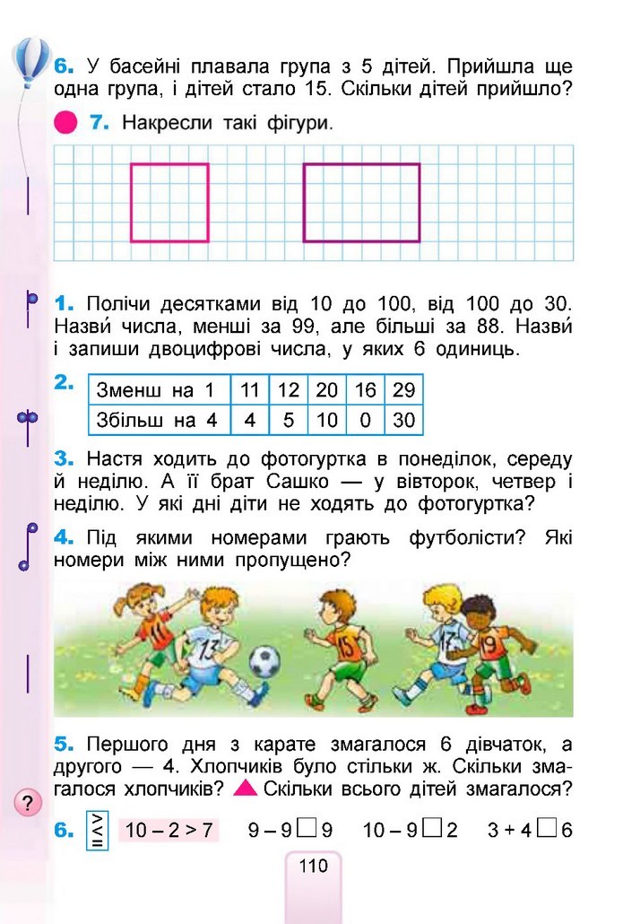 Математика 1 клас Лишенко 2018