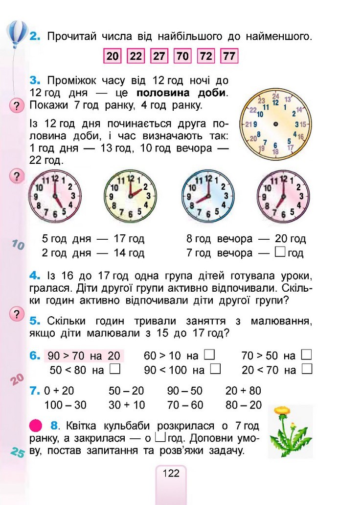 Математика 1 клас Лишенко 2018