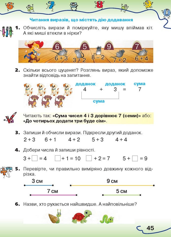 Математика 1 клас Оляницька 2018