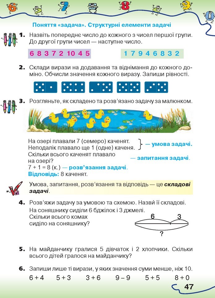 Математика 1 клас Оляницька 2018