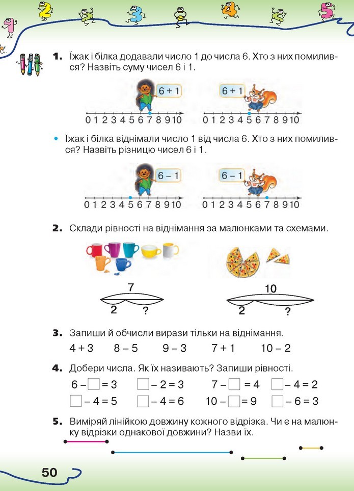 Математика 1 клас Оляницька 2018