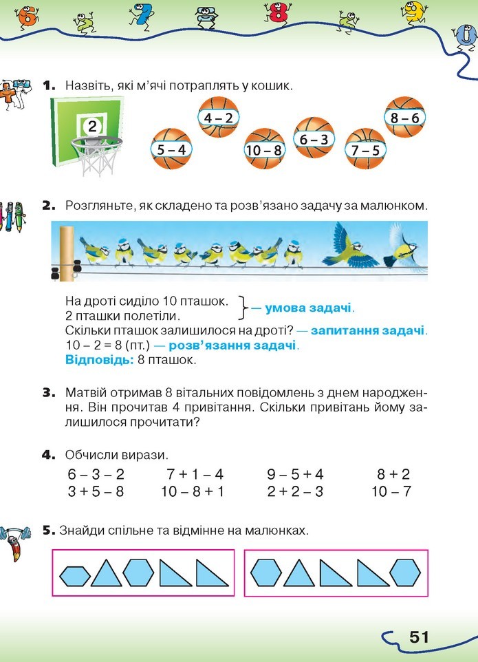 Математика 1 клас Оляницька 2018