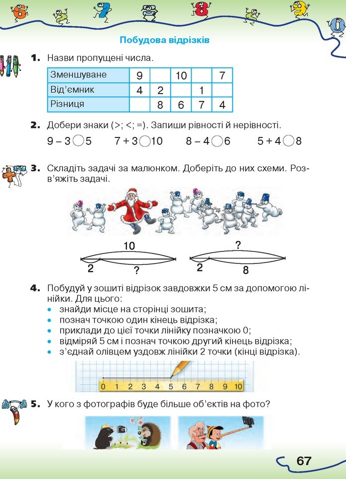 Математика 1 клас Оляницька 2018