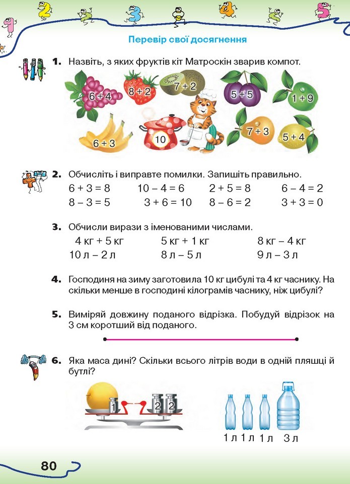 Математика 1 клас Оляницька 2018