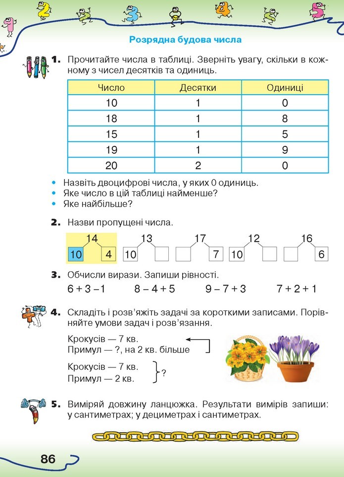 Математика 1 клас Оляницька 2018