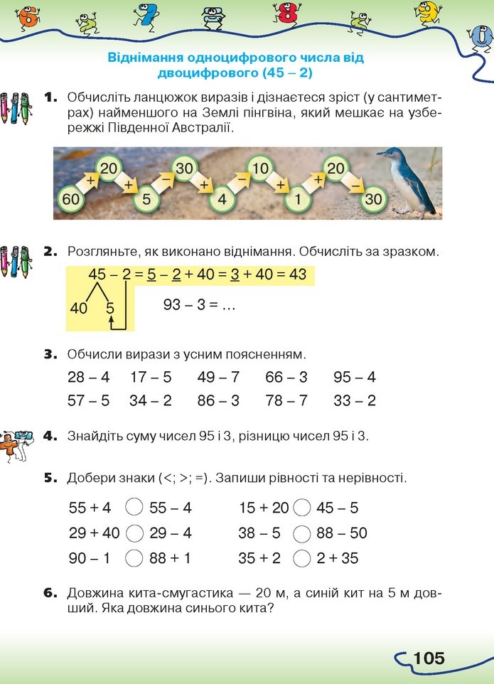 Математика 1 клас Оляницька 2018