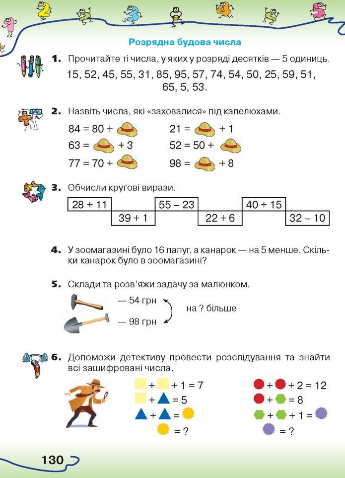 Математика 1 клас Оляницька 2018