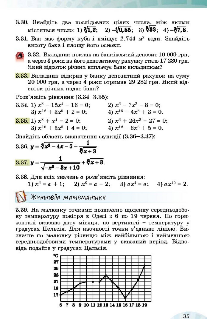Математика 10 клас Істер 2018