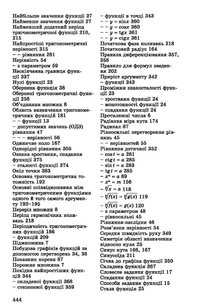 Алгебра 10 клас Істер 2018