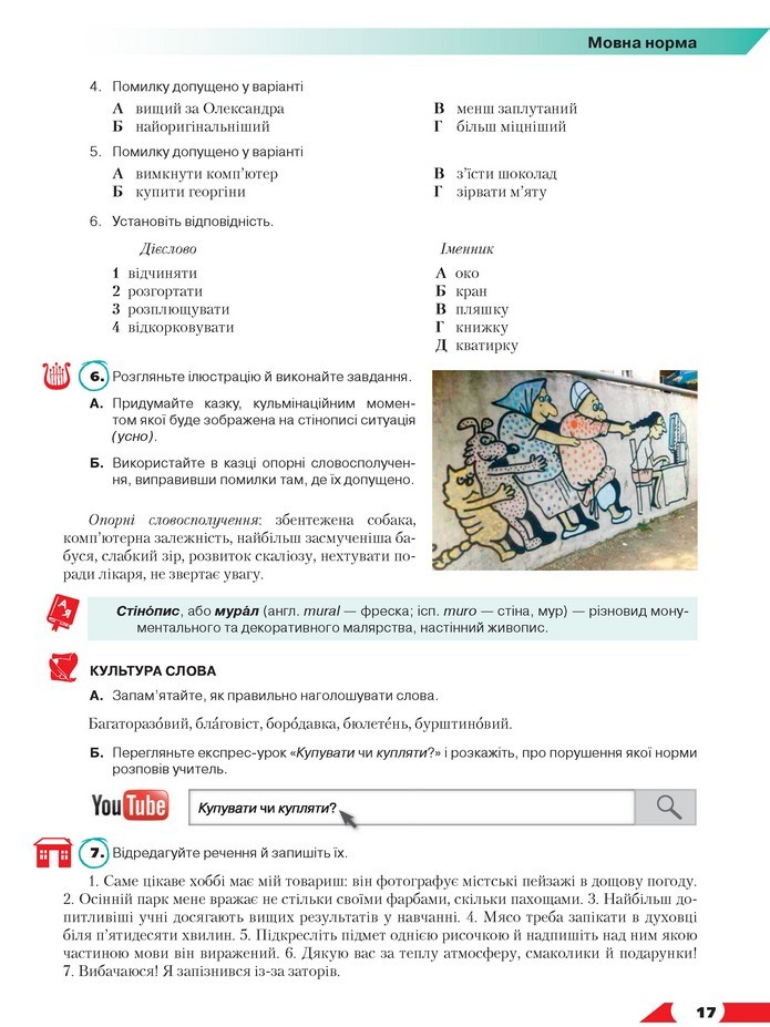 Українська мова 10 клас Авраменко 2018