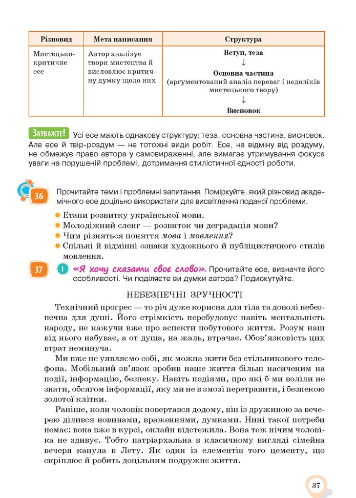 Українська мова 10 клас Ворон 2018