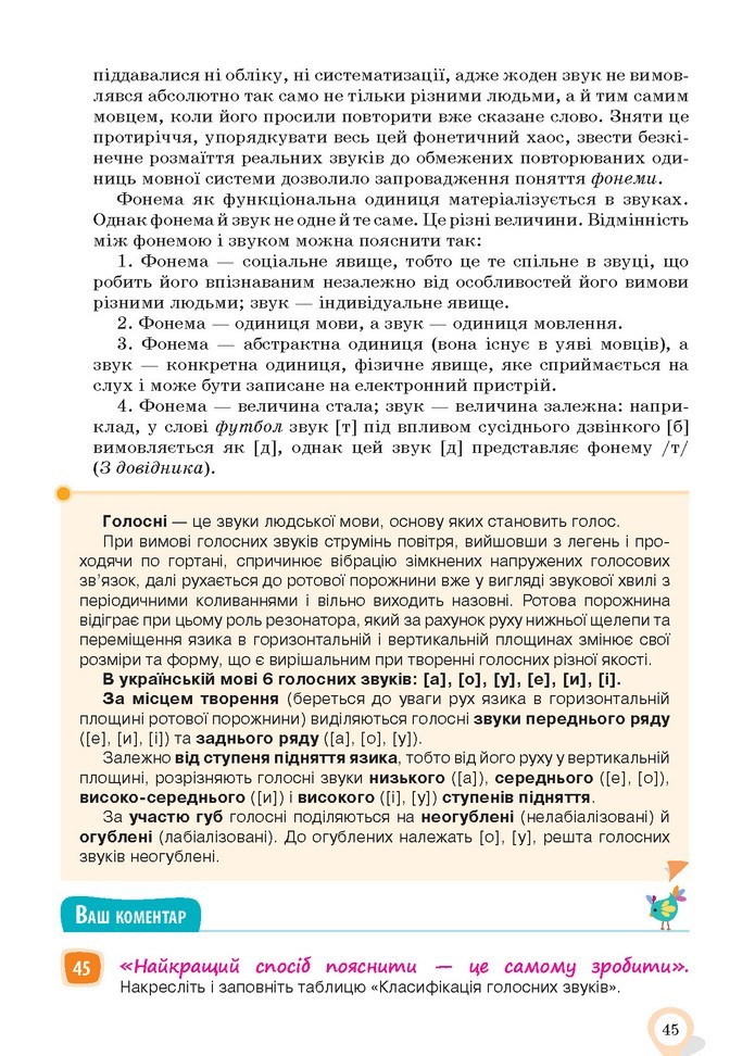 Українська мова 10 клас Ворон 2018