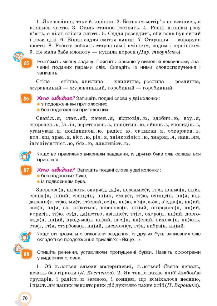 Українська мова 10 клас Ворон 2018