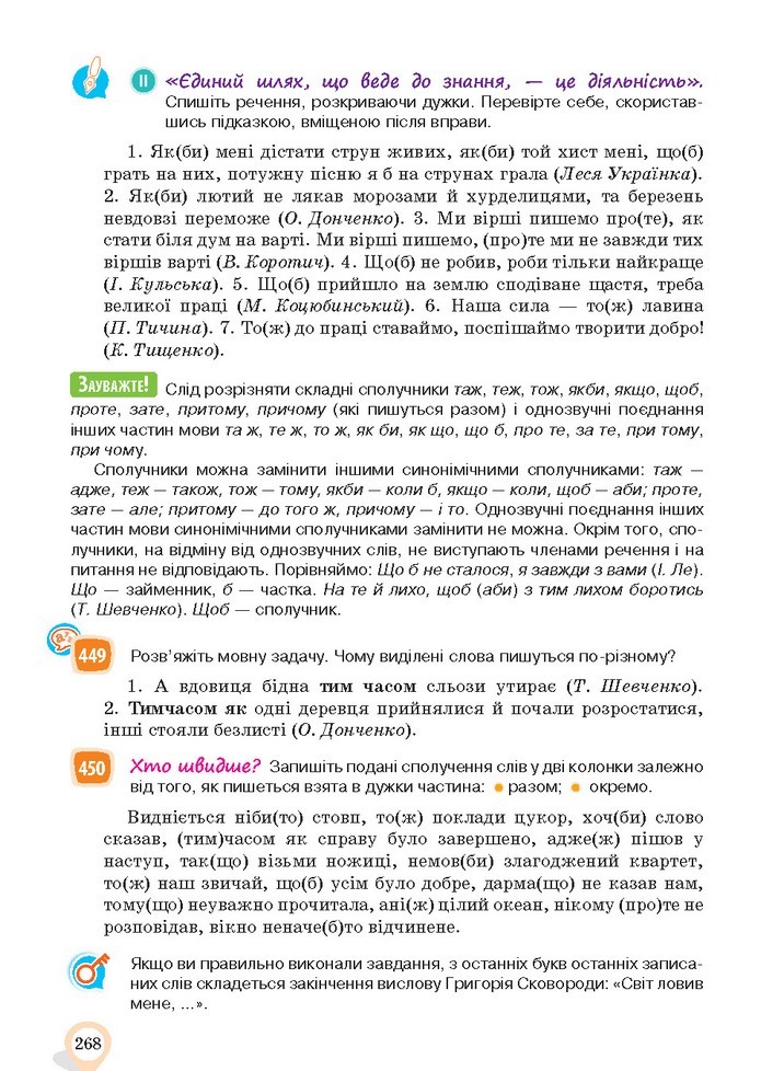 Українська мова 10 клас Ворон 2018