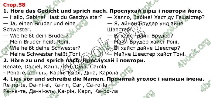 ГДЗ Німецька мова 1 клас Сотникова