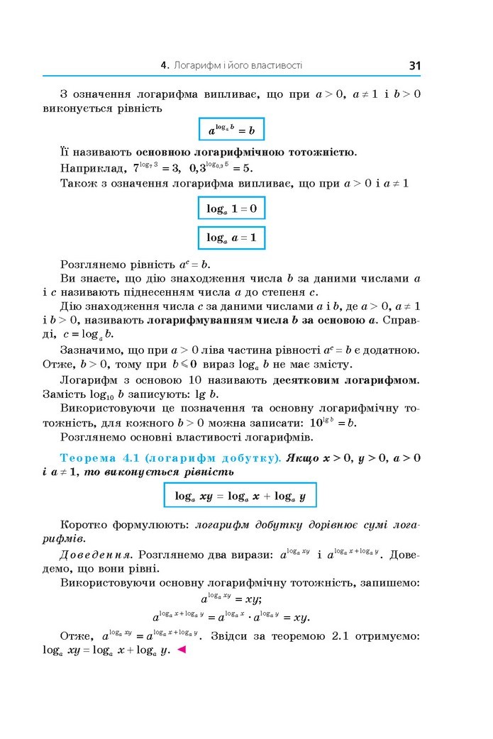 Алгебра 11 клас Мерзляк 2019