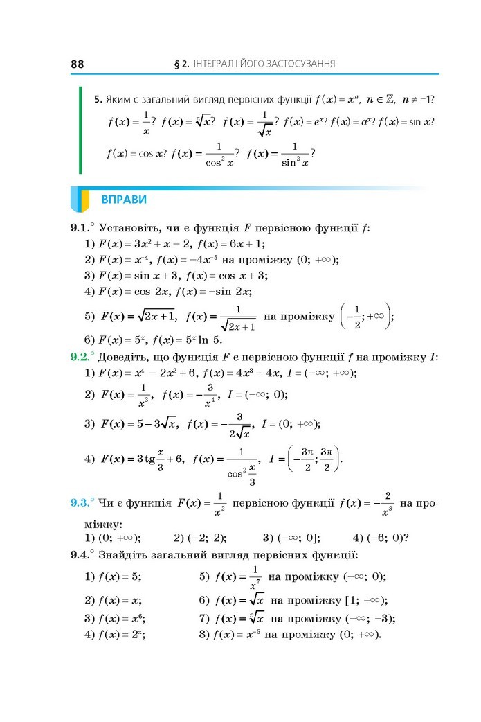 Алгебра 11 клас Мерзляк 2019