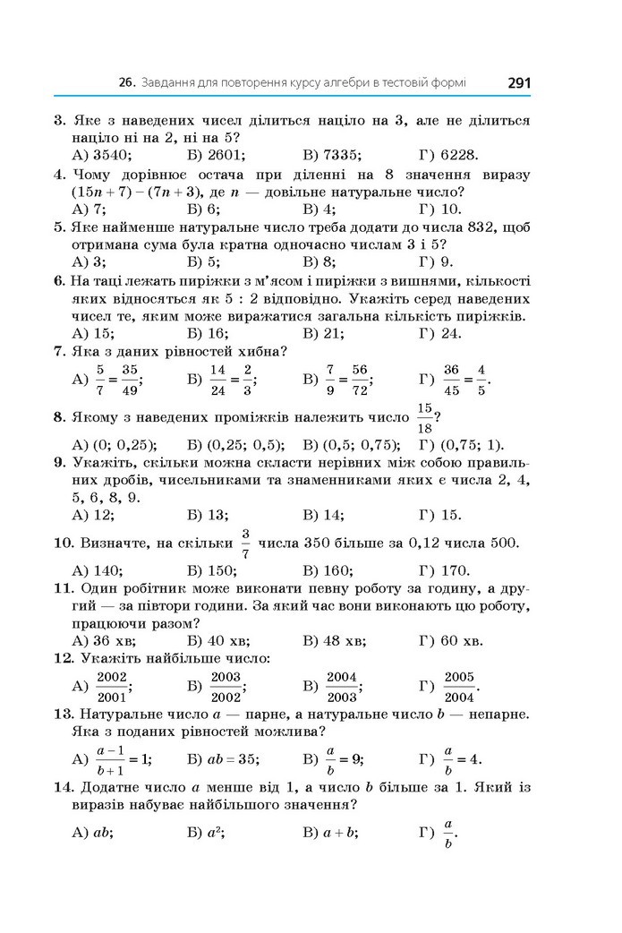 Алгебра 11 клас Мерзляк 2019