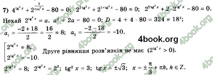 ГДЗ Алгебра 11 клас Мерзляк 2019