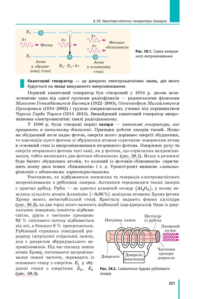 Фізіка 11 клас Бар’яхтар 2019