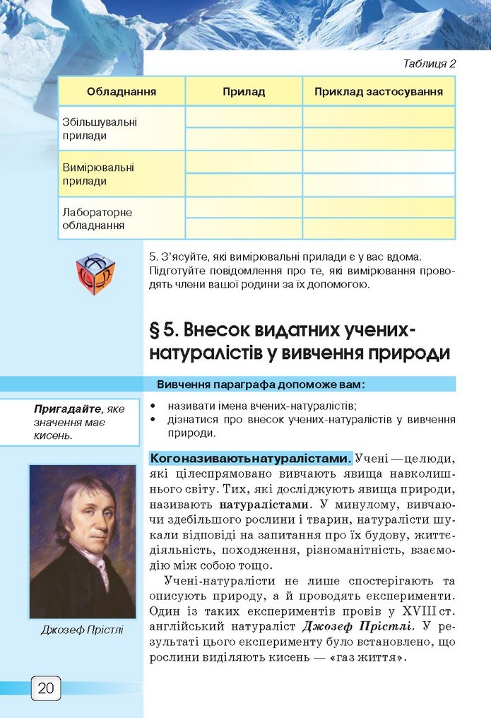 Природознавство 5 клас Ярошенко 2018