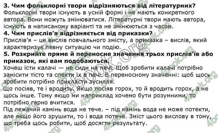 ГДЗ Зарубіжна література 5 клас Волощук 2018