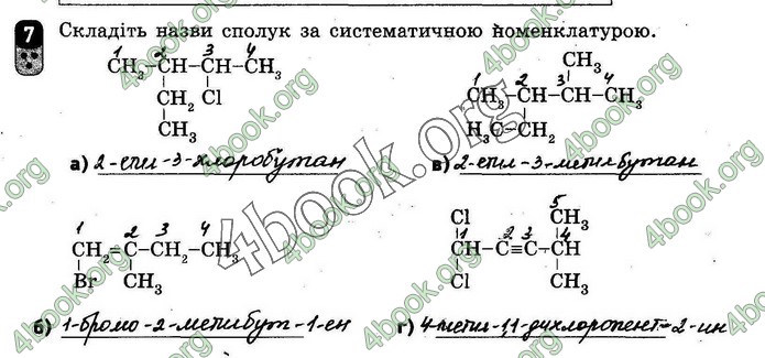 ГДЗ Зошит оцінювання Хімія 10 клас Григоровіч