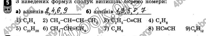 ГДЗ Зошит оцінювання Хімія 10 клас Григоровіч