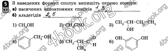 ГДЗ Зошит оцінювання Хімія 10 клас Григоровіч