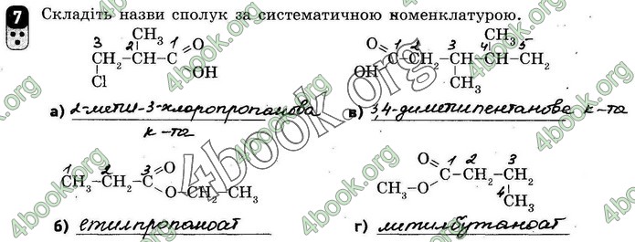 ГДЗ Зошит оцінювання Хімія 10 клас Григоровіч