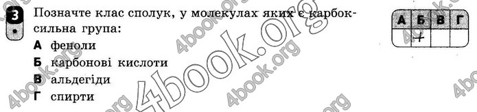 ГДЗ Зошит оцінювання Хімія 10 клас Григоровіч