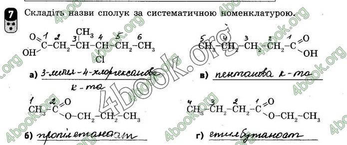 ГДЗ Зошит оцінювання Хімія 10 клас Григоровіч