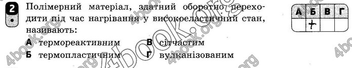 ГДЗ Зошит оцінювання Хімія 10 клас Григоровіч