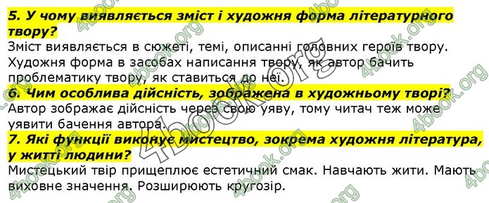 ГДЗ Українська література 7 клас Авраменко