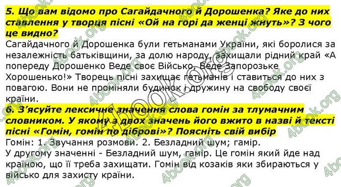 ГДЗ Українська література 7 клас Авраменко