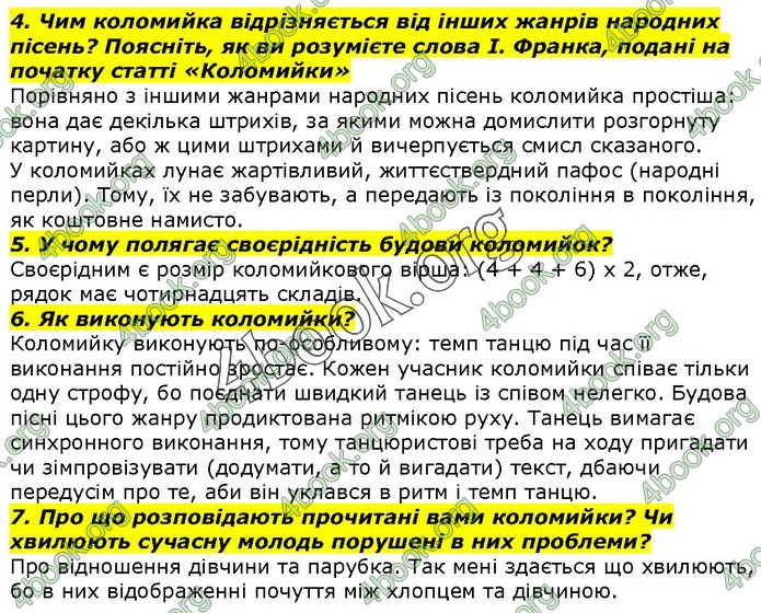 ГДЗ Українська література 7 клас Авраменко