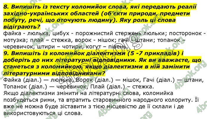 ГДЗ Українська література 7 клас Авраменко