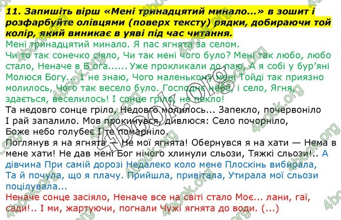 ГДЗ Українська література 7 клас Авраменко